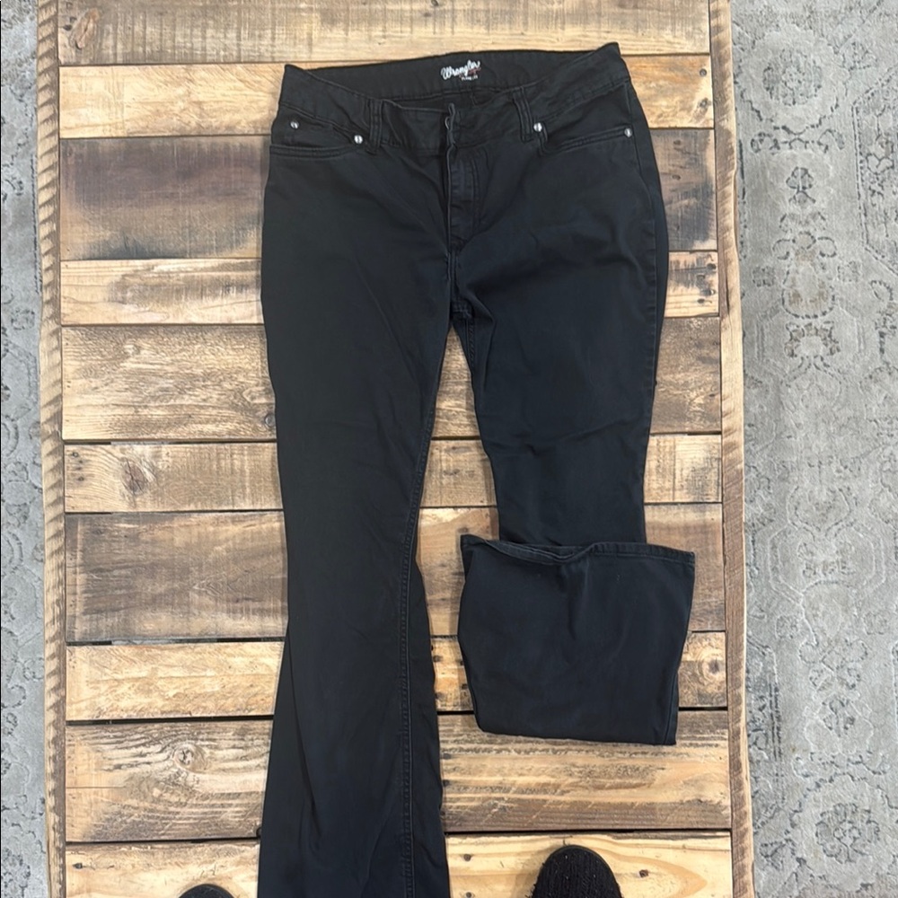 Wrangler Women's Classic Black Flare Pants
